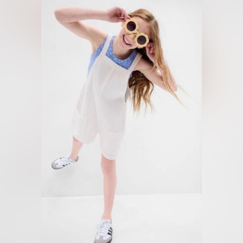 Gap Kids Linen Shorts Overalls